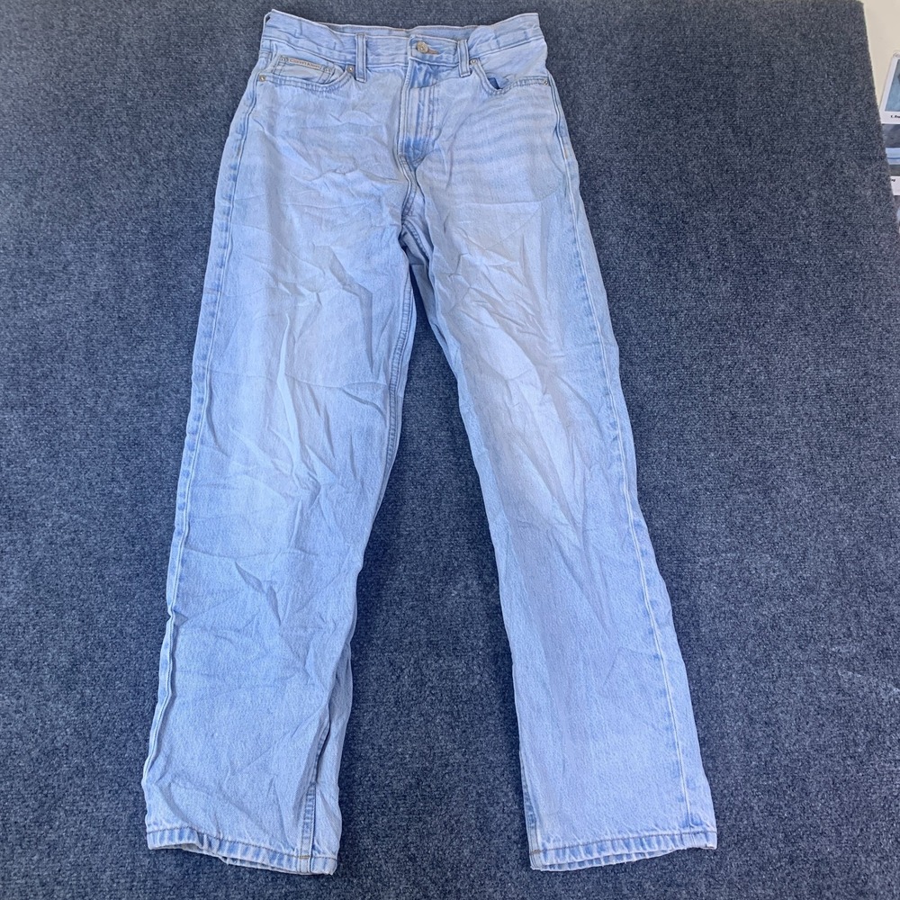 Calvin Klein 90s Loose Fit Jeans Womens 28 Blue Good Straight Leg Denim